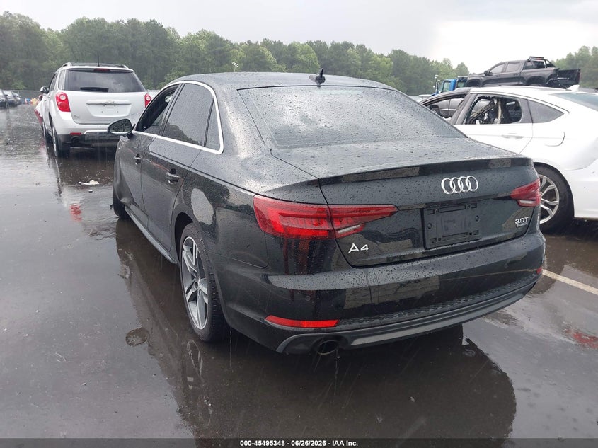 Vin: wauenaf4xjn000435, lot: 45993545, audi a4 2.0t premium/2.0t tech premium 20183