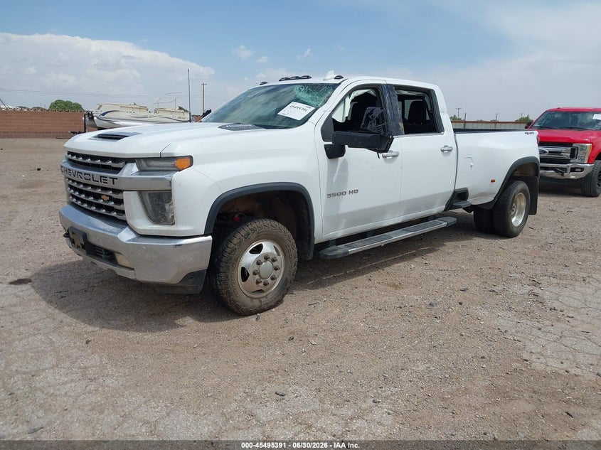 2020 Chevrolet Silverado 3500Hd 4Wd Long Bed Ltz, Left Side, IAAI, VIN 1GC4YUEY3LF297413 — photo 2