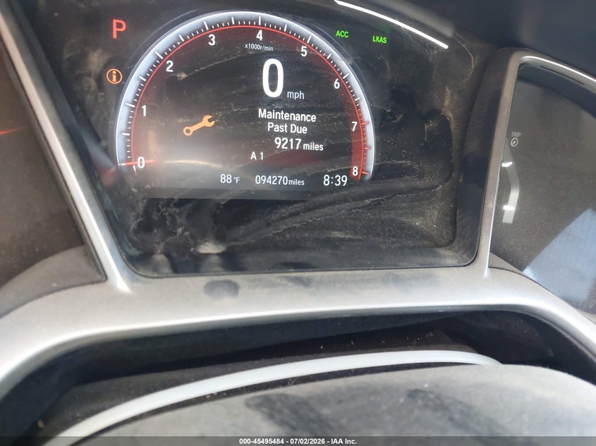 2019 HONDA CIVIC COUPE 2.0L I-4 DOHC, VVT, 158HP