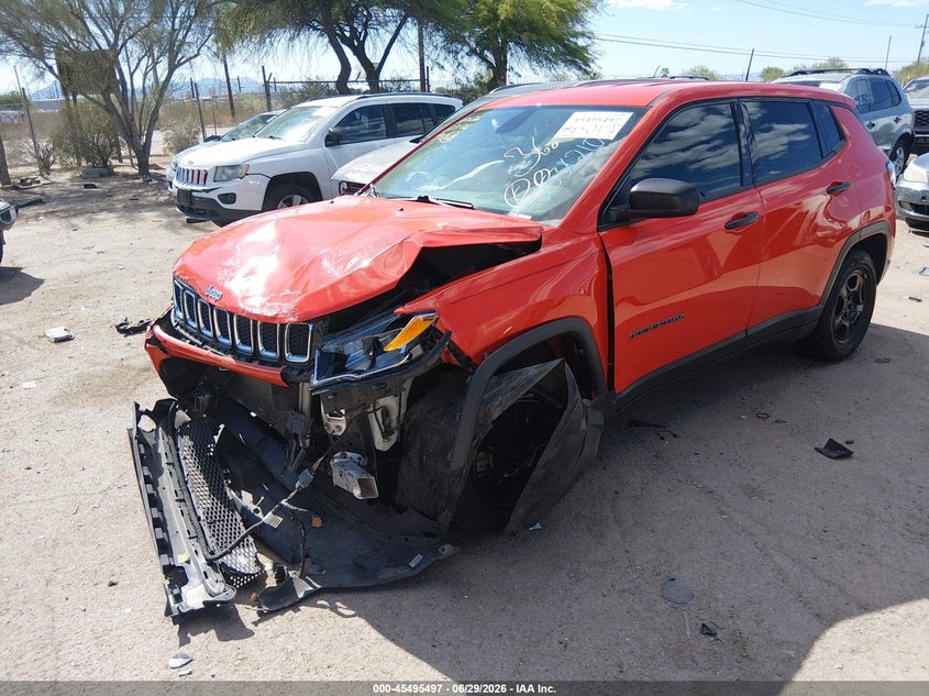 Vin: 3c4njcab8lt253210, lot: 45993694, jeep compass sport fwd 20202