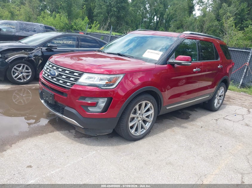 Vin: 1fm5k7f80ggc49451, lot: 45993696, ford explorer limited 20162