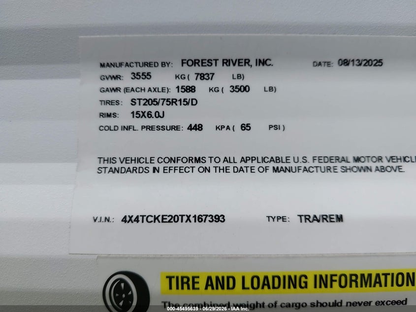 2026 OTHER FOREST RIVER M-29TE TRAILER N/A
