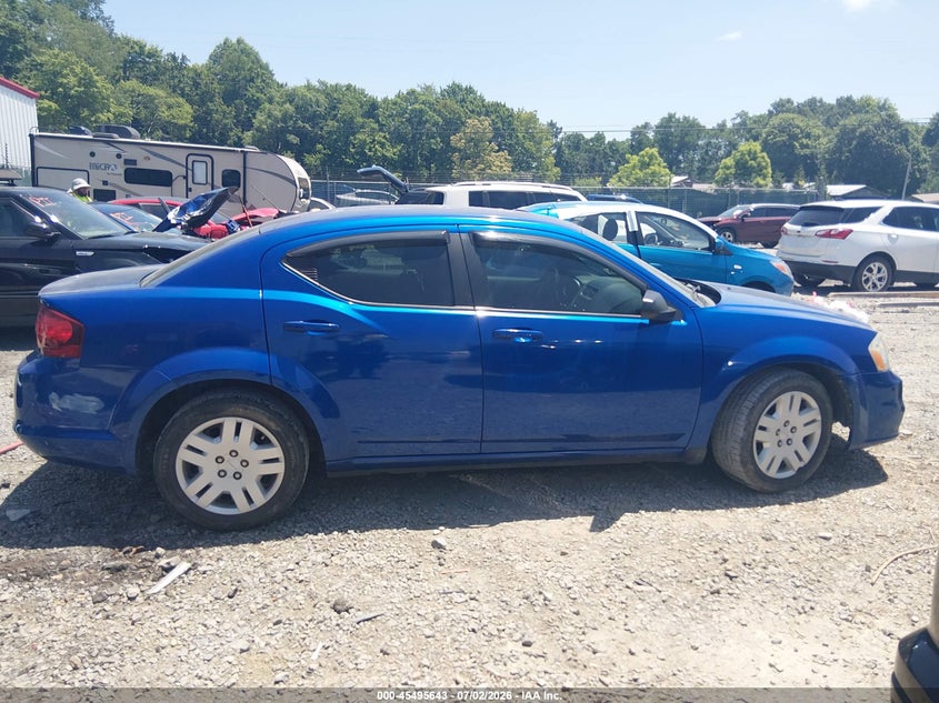 2012 Dodge Avenger Se VIN: 1C3CDZAB8CN265511 Lot: 45495643