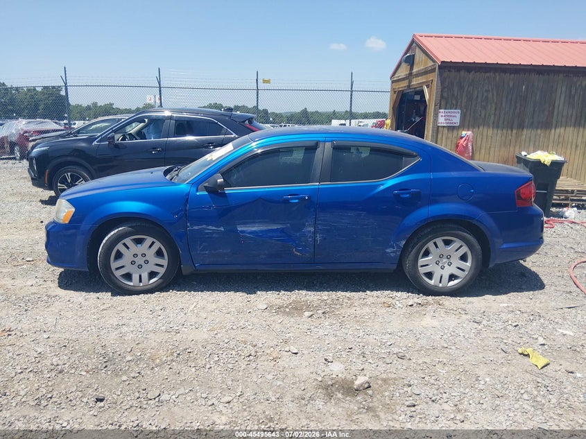2012 Dodge Avenger Se VIN: 1C3CDZAB8CN265511 Lot: 45495643