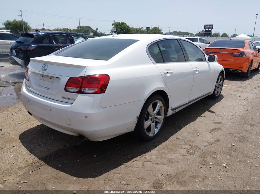 2008 LEXUS GS SEDAN 3.5L V-6 DI, DOHC, VVT, 303HP