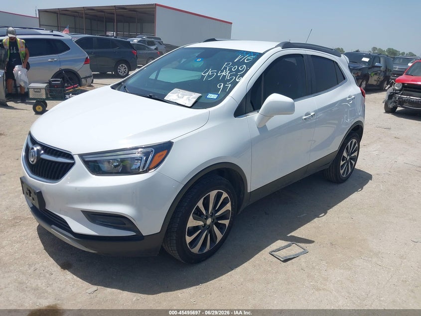 Vin: kl4cjasm9nb508215, lot: 45993894, buick encore fwd preferred 20222