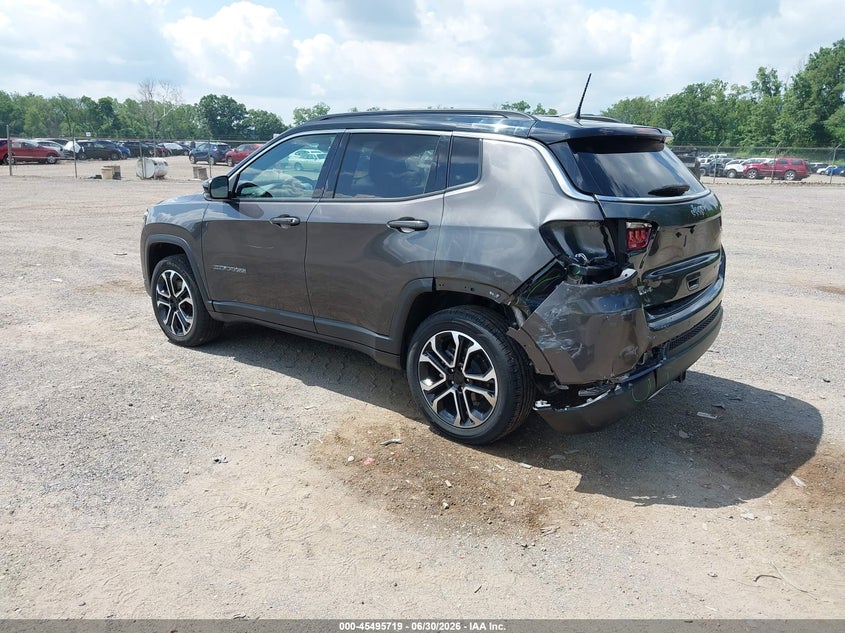 Vin: 3c4njdcn5pt520502, lot: 45993916, jeep compass limited 4x4 20233