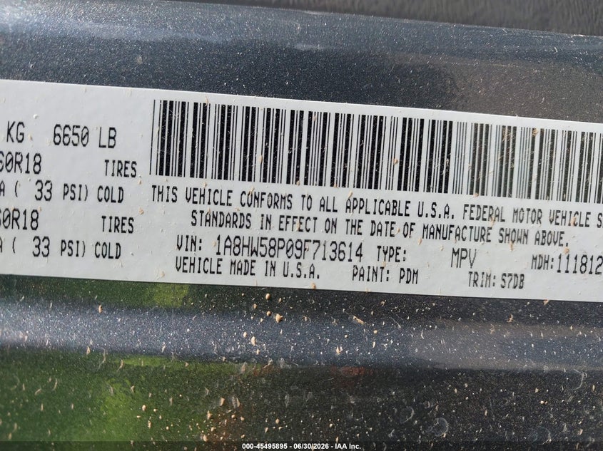 2009 Chrysler Aspen Limited VIN: 1A8HW58P09F713614 Lot: 45495895