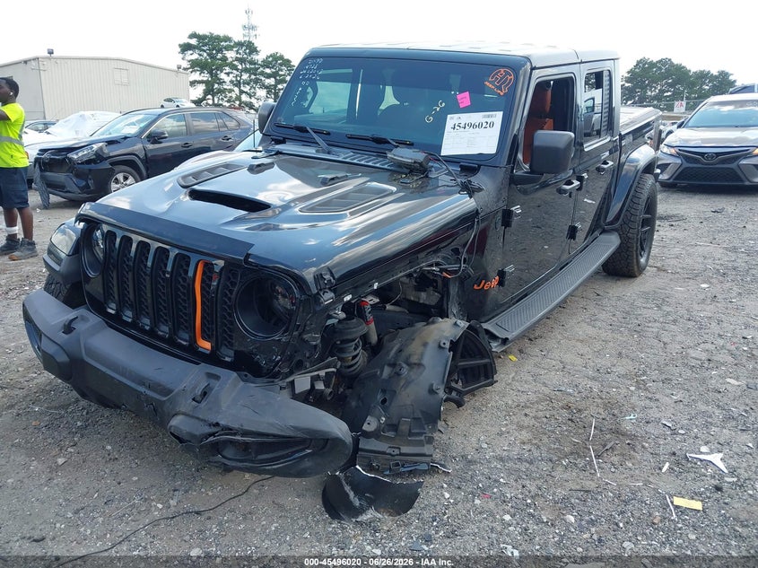 2021 Jeep Gladiator Overland 4X4 VIN: 1C6HJTFG2ML504728 Lot: 45496020