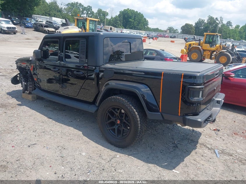 Vin: 1c6hjtfg2ml504728, lot: 45994218, jeep gladiator overland 4x4 20213