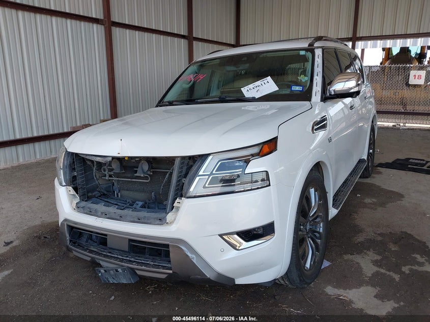 Vin: jn8ay2db1m9794467, lot: 45994312, nissan armada platinum 4wd 20212