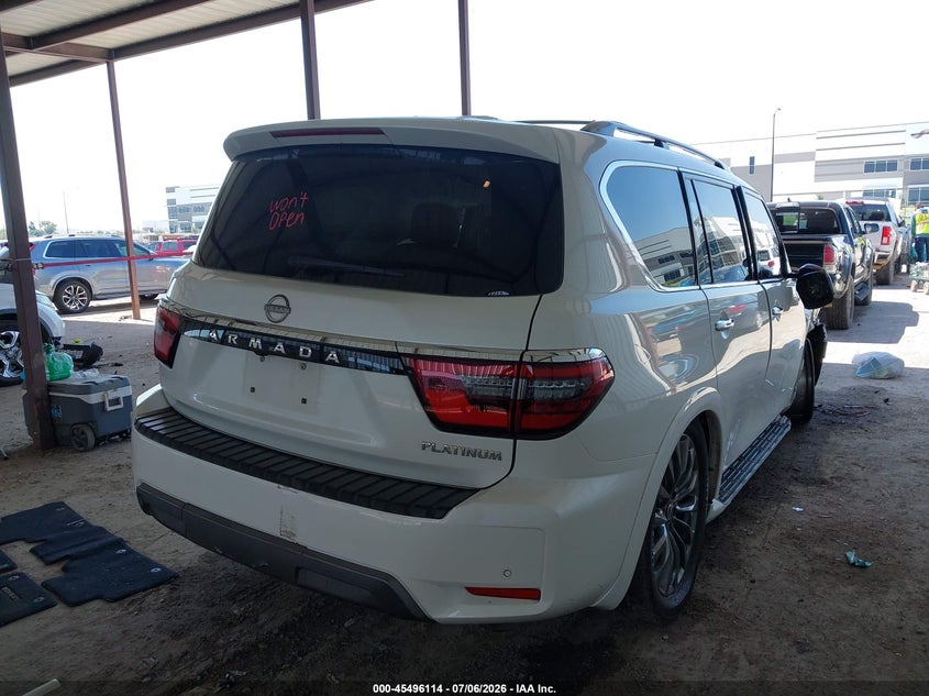 Vin: jn8ay2db1m9794467, lot: 45994312, nissan armada platinum 4wd 20214