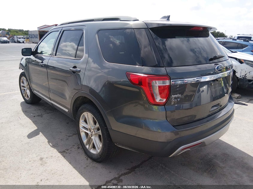 Vin: 1fm5k7d81ggc33262, lot: 45994328, ford explorer xlt 20163