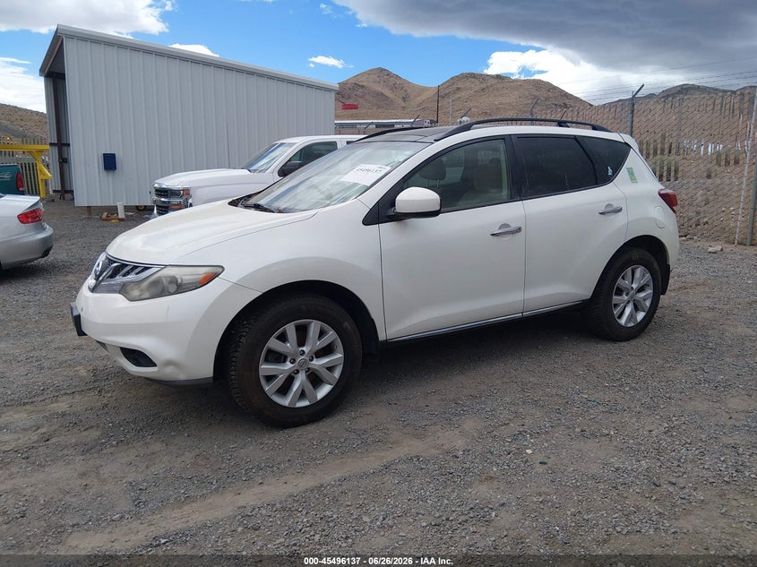 Vin: jn8az1mw1cw226021, lot: 45994335, nissan murano sv 20122