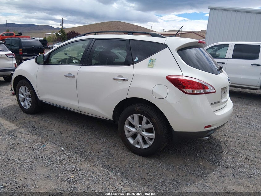 Vin: jn8az1mw1cw226021, lot: 45994335, nissan murano sv 20123