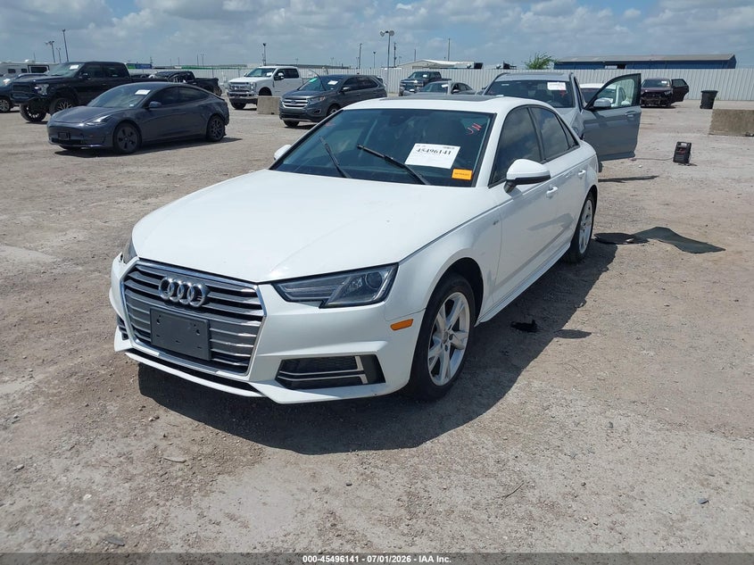 Vin: waukmaf46ja114638, lot: 45994340, audi a4 2.0t ultra premium 20182