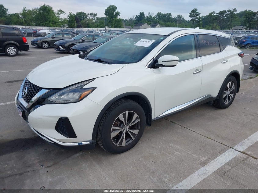 2019 Nissan Murano, Удар ззаду, IAAI, VIN 5N1AZ2MS5KN162287 — фото 2