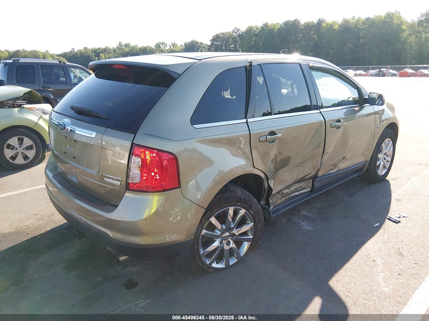 Vin: 2fmdk3k91cba39607, lot: 45994543, ford edge limited 20124
