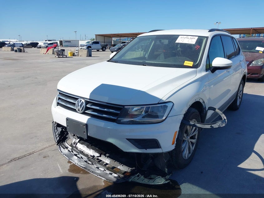 2018 Volkswagen Tiguan 2.0T S, Удар спереди, IAAI, VIN 3VV1B7AX2JM015439 — фото 2