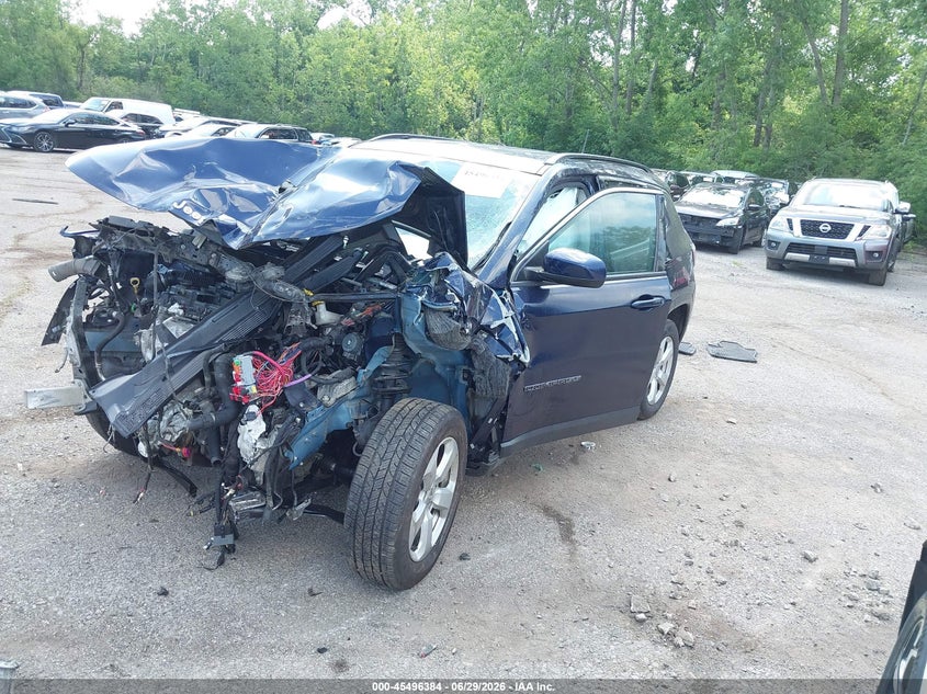 Vin: 3c4njdbb8jt423129, lot: 45994582, jeep compass latitude 4x4 20182