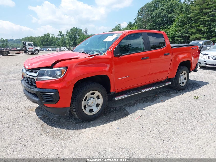 CHEVROLET COLORADO 2021 VIN 1GCGTBEN0M1230238