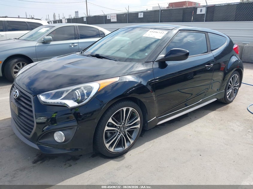 2017 HYUNDAI VELOSTER HATCHBACK 1.6L I-4 DI, DOHC, VVT, TURBO, 201HP