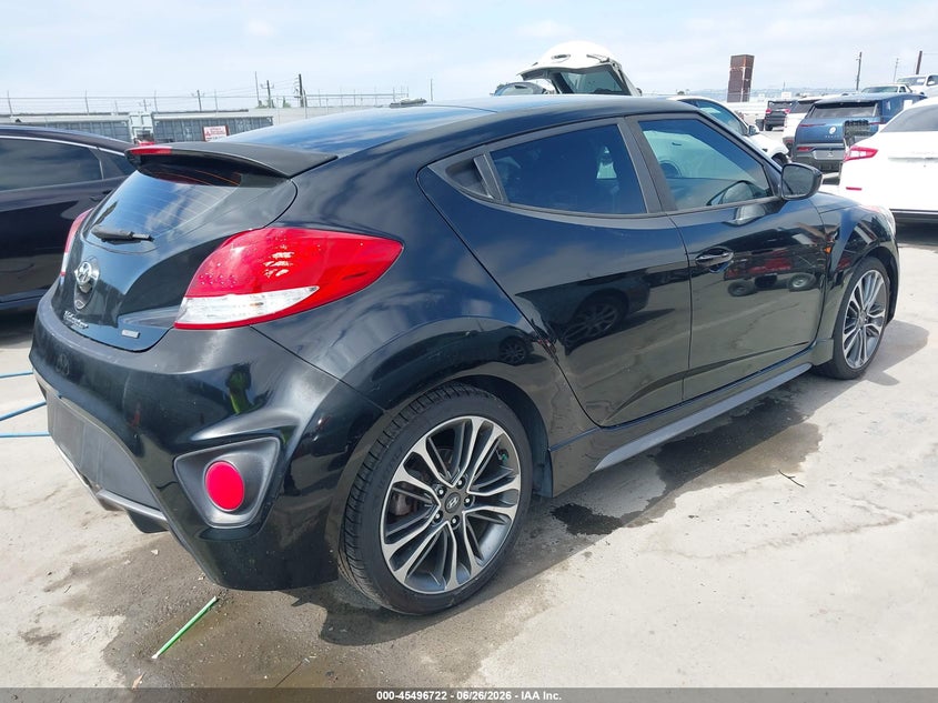 2017 HYUNDAI VELOSTER HATCHBACK 1.6L I-4 DI, DOHC, VVT, TURBO, 201HP