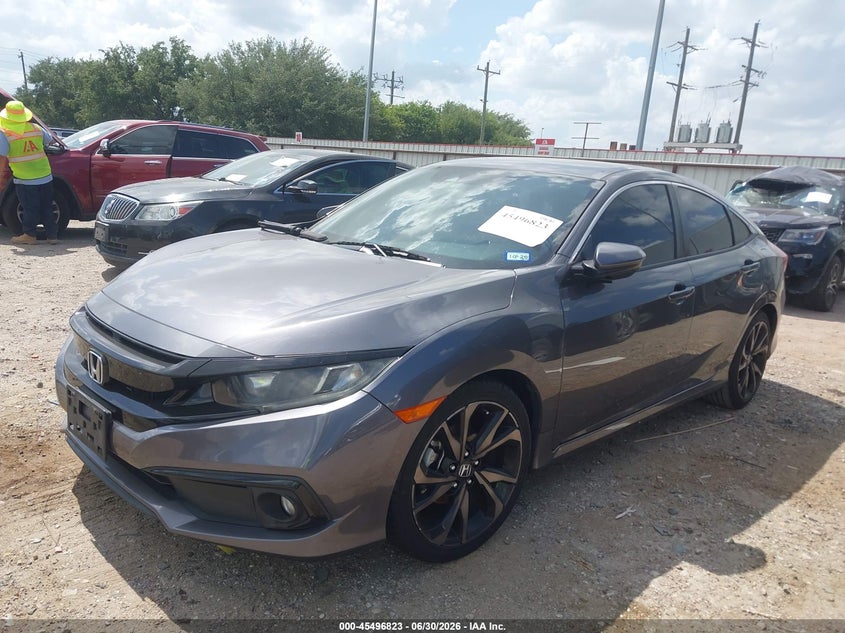 2019 Honda Civic, Flood, IAAI, VIN 2HGFC2F8XKH500855 — photo 2