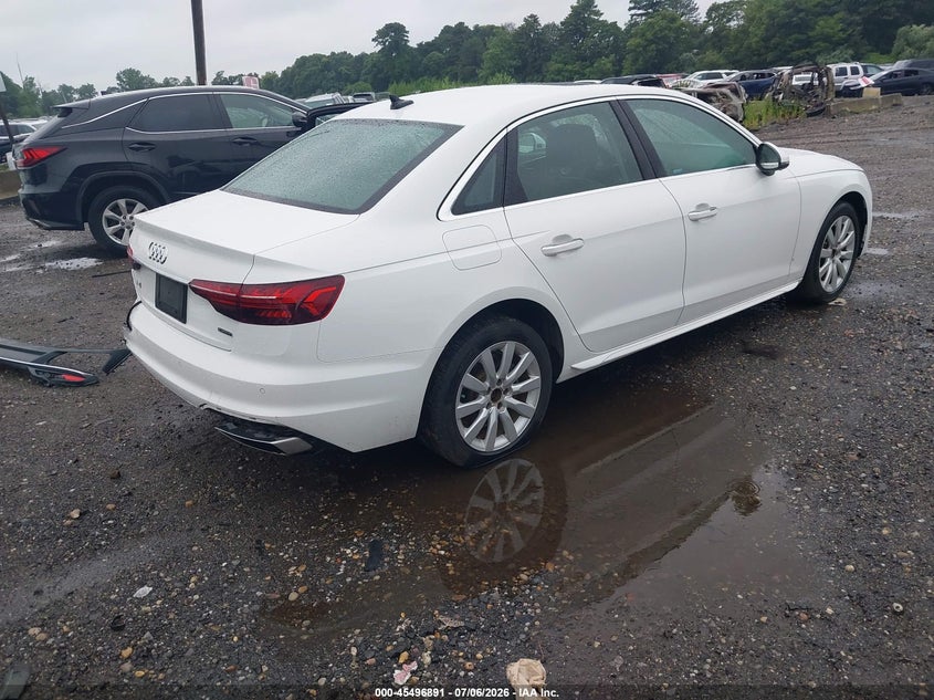 Vin: wauabaf47na012210, lot: 45995089, audi a4 premium 40 tfsi quattro s tronic 20224