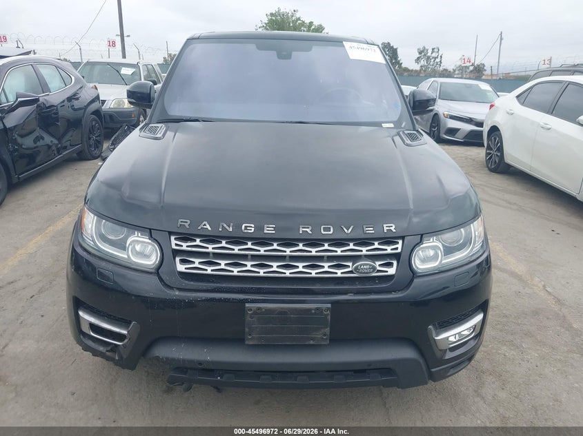 2016 Land Rover Range Rover Sport 3.0L V6 Supercharged Hse VIN: SALWR2PF1GA597680 Lot: 45496972