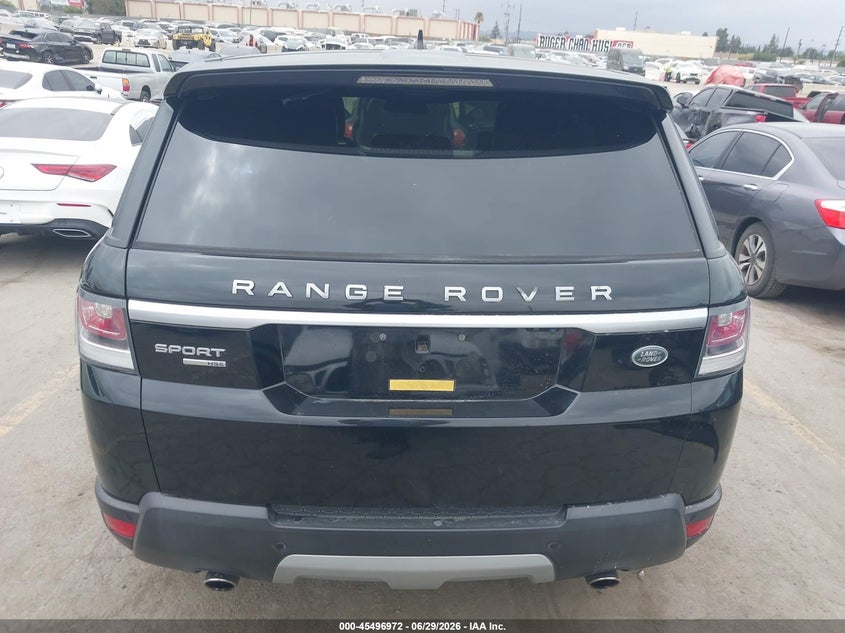 2016 Land Rover Range Rover Sport 3.0L V6 Supercharged Hse VIN: SALWR2PF1GA597680 Lot: 45496972
