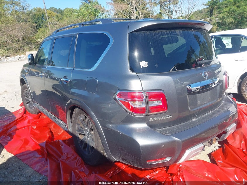 Vin: jn8ay2ne0h9703400, lot: 45995246, nissan armada platinum 20173