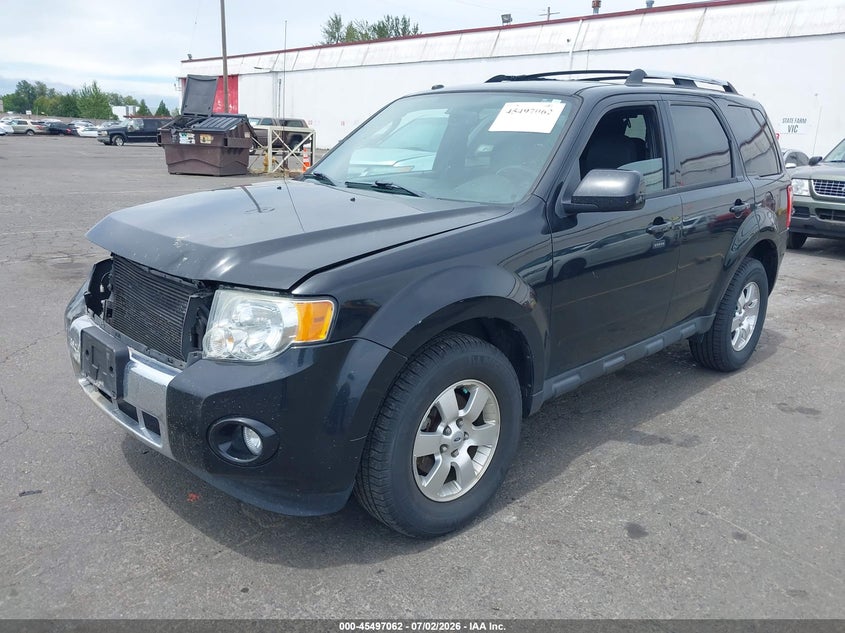 Vin: 1fmcu9eg6bkc19074, lot: 45995260, ford escape limited 20112