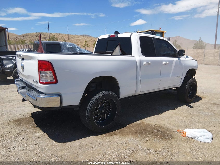 Vin: 1c6srfbt0ln279960, lot: 45995377, ram 1500 big horn  4x4 6'4 box 20204
