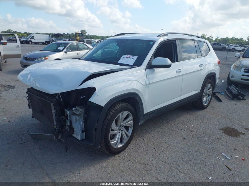 2022 Volkswagen Atlas 3.6L V6 Se W/Technology, Front End, IAAI, VIN 1V2WR2CA6NC527156 — photo 2