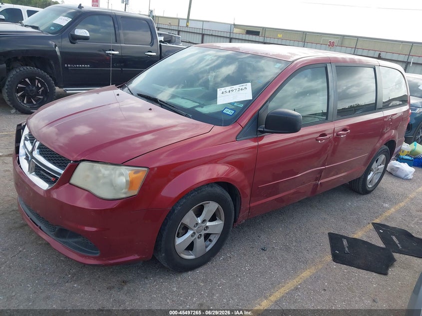 2014 Dodge Caravan, Невідомо, IAAI, VIN 2C4RDGBG3ER261974 — фото 2