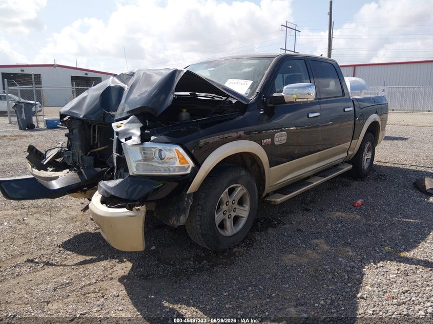 Vin: 1c6rr6pt7fs535377, lot: 45995531, ram 1500 laramie longhorn 20152