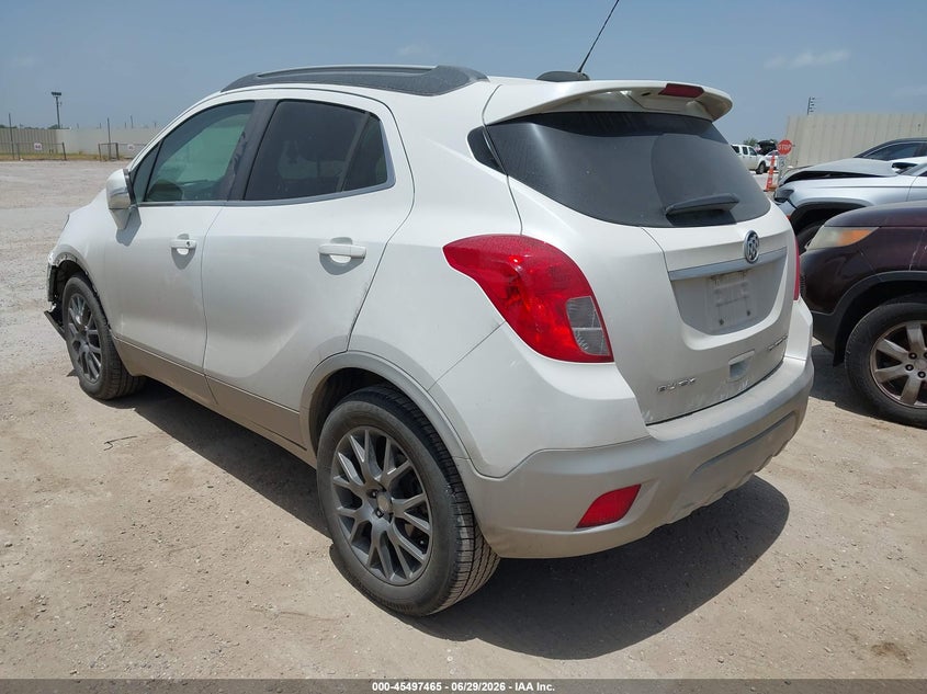 Vin: kl4cj1sm7gb534864, lot: 45995663, buick encore sport touring 20163