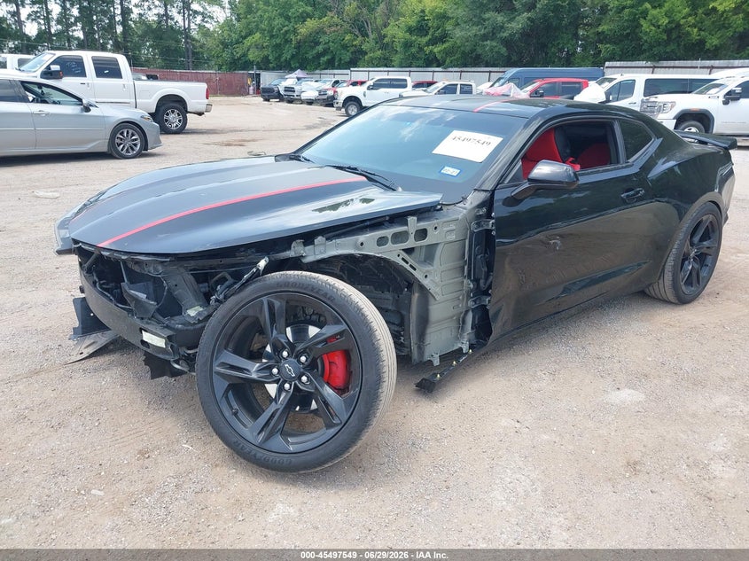 2021 Chevrolet Camaro Rwd 1Lt, Front End, IAAI, VIN 1G1FB1RS8M0115927 — photo 2