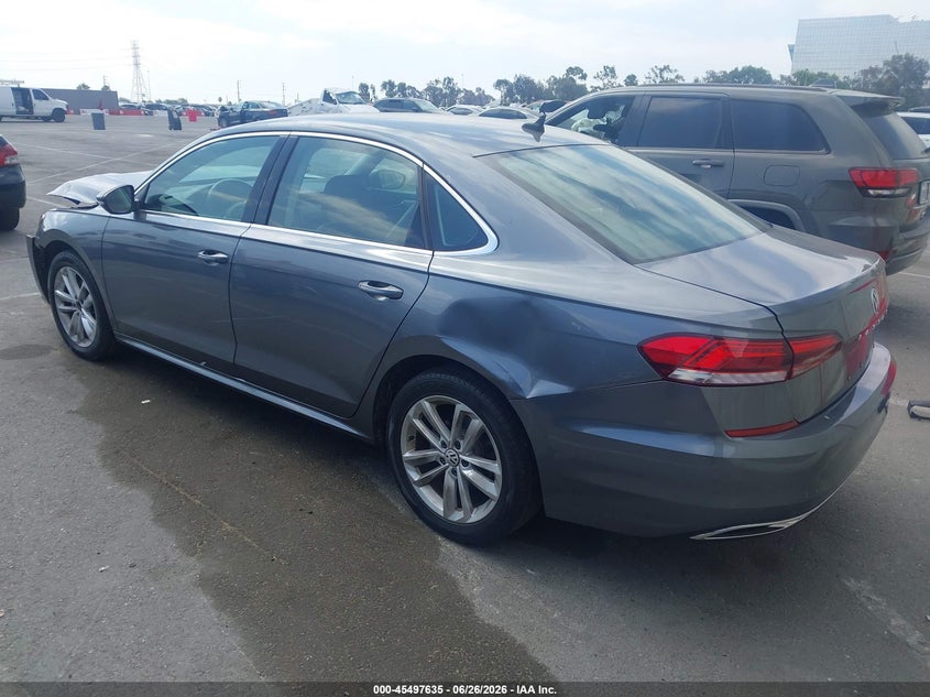 2020 VOLKSWAGEN PASSAT SEDAN 2.0L I-4 DI, DOHC, VVT, TURBO, 174HP