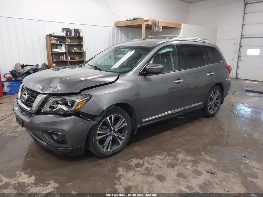 2017 Nissan Pathfinder, Удар спереди, IAAI, VIN 5N1DR2MM1HC676625 — фото 2