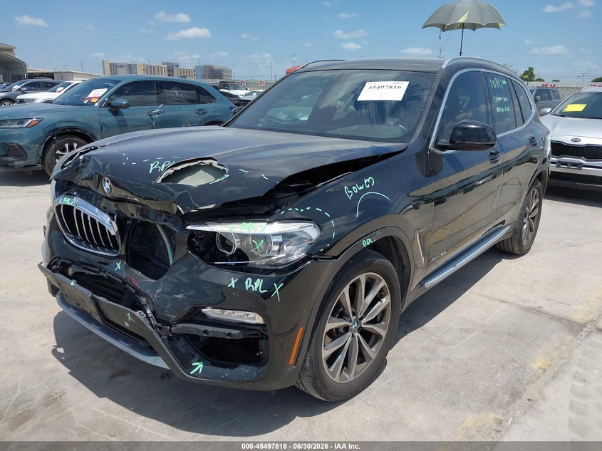 Vin: 5uxtr9c58jlc68939, lot: 45996014, bmw x3 xdrive30i 20182