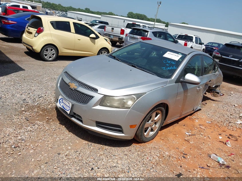 2014 Chevrolet Cruze 1Lt Auto, Левый зад, IAAI, VIN 1G1PC5SB8E7111842 — фото 2