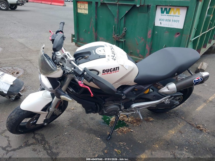 2009 Ducati Monster 696 VIN: ZDM1RADN79B001156 Lot: 45497848