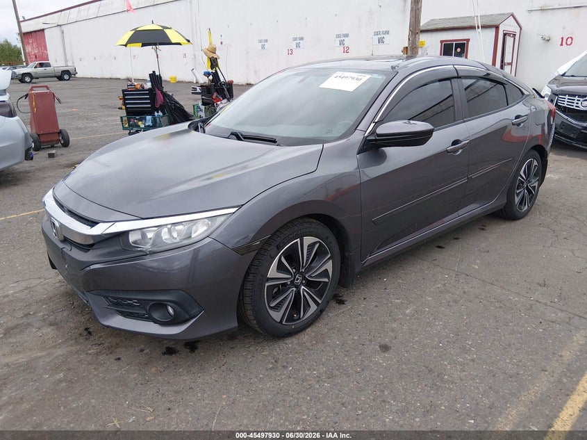 2017 Honda Civic, Удар сзади, IAAI, VIN 19XFC1F71HE210976 — фото 2
