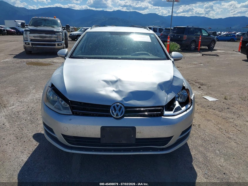 2017 Volkswagen Golf Sportwagen Tsi S VIN: 3VW017AU6HM518787 Lot: 45498079