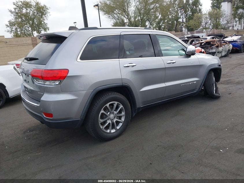 Vin: 1c4rjebg2gc314320, lot: 45996280, jeep grand cherokee limited 20164