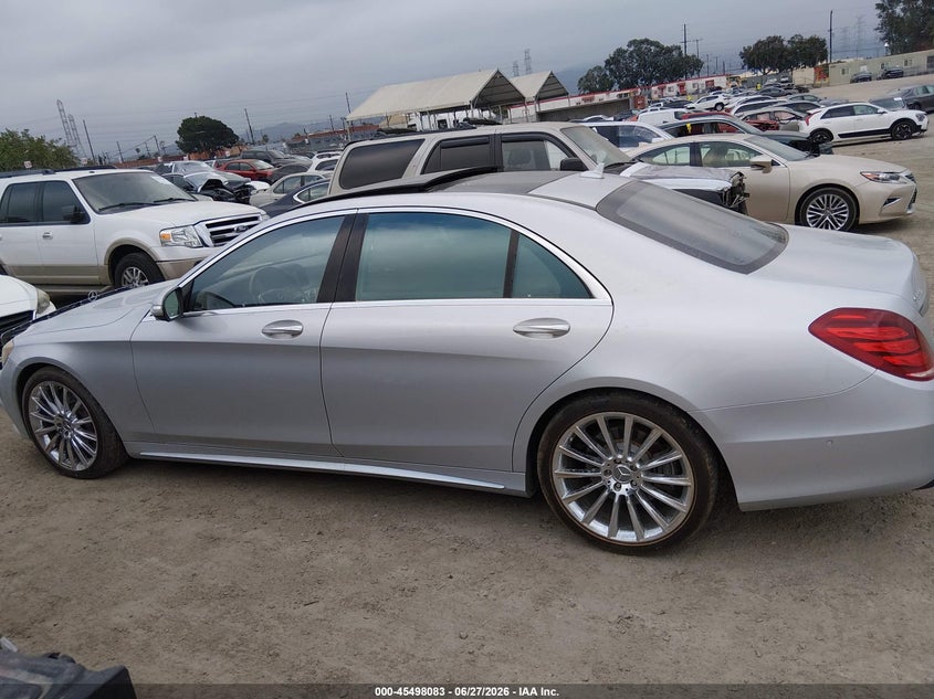 2015 Mercedes-Benz S 550 VIN: WDDUG8CB4FA203507 Lot: 45498083