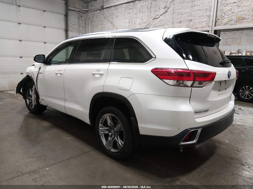 Vin: 5tddgrfh5ks065988, lot: 45996289, toyota highlander hybrid limited platinum 20193
