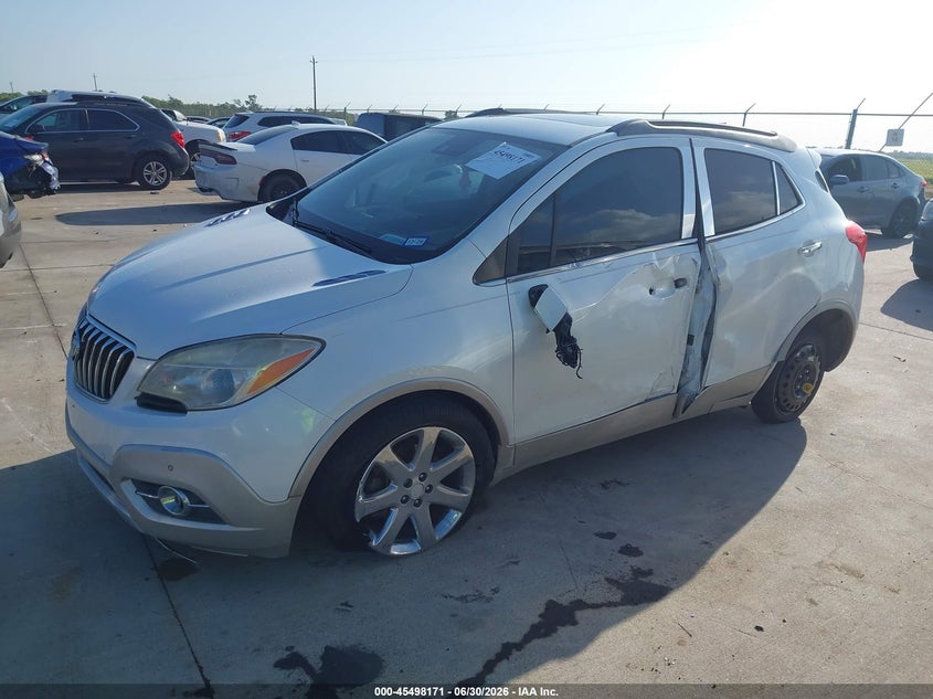 Vin: kl4cjdsb9fb036969, lot: 45996369, buick encore premium 20152
